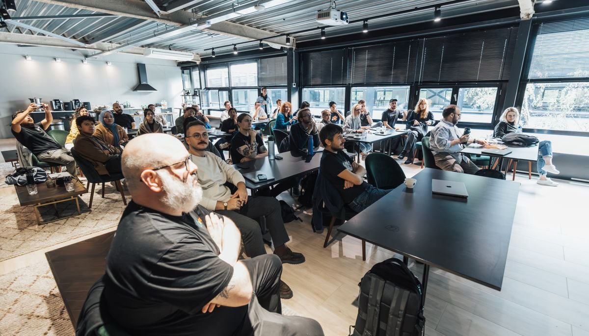 Professionals in a business briefing