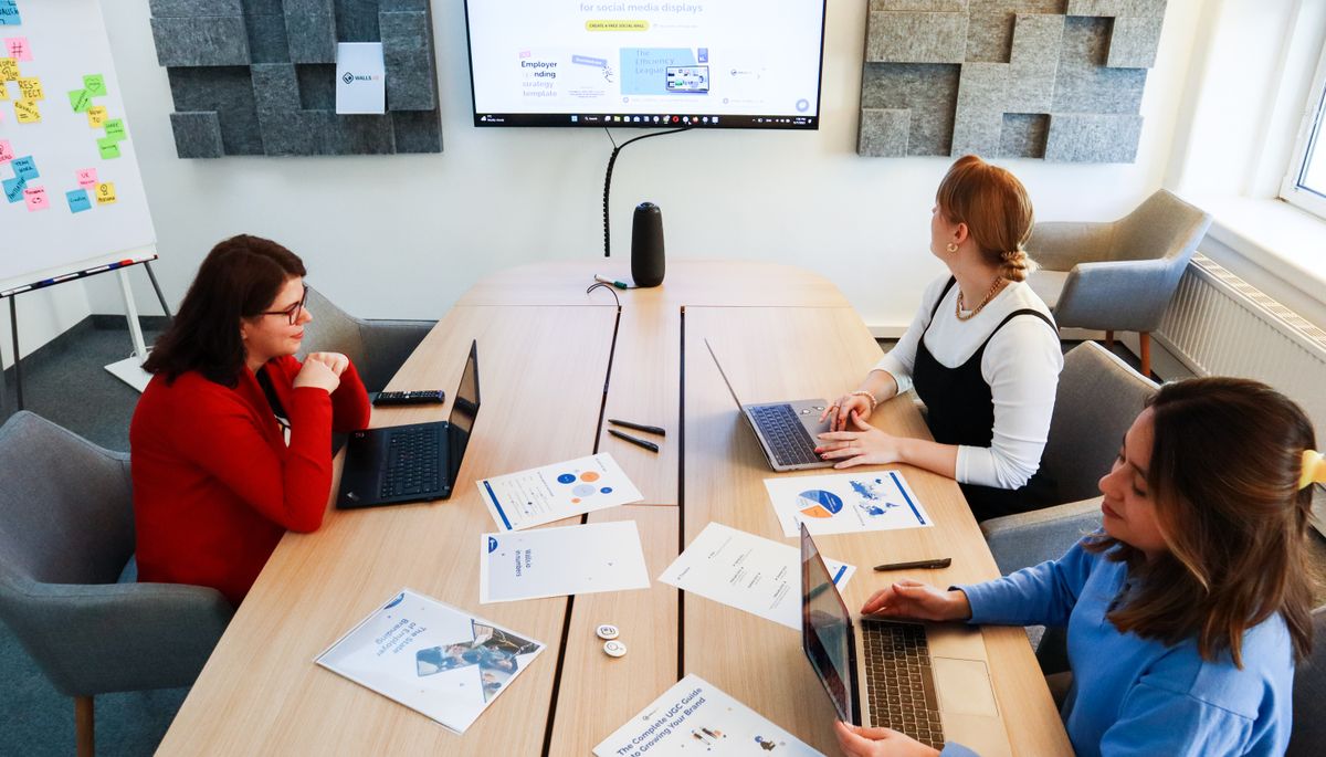 Professionals working with financial reports