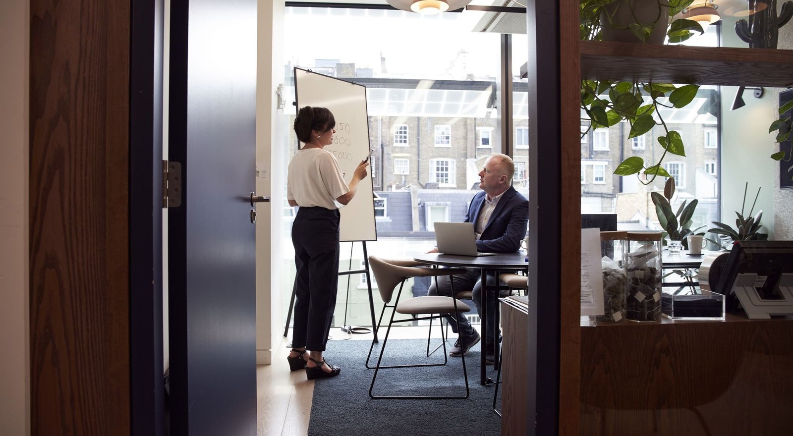 Strategic tax advisory meeting in a modern office